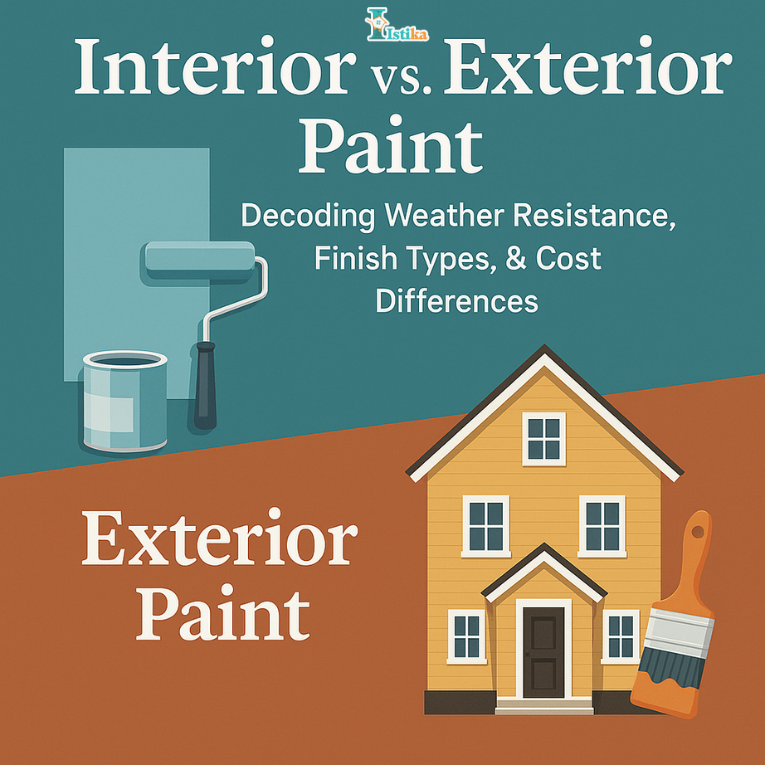 Interior vs. Exterior Paint: Decoding Weather Resistance, Finish Types, & Cost Differences
