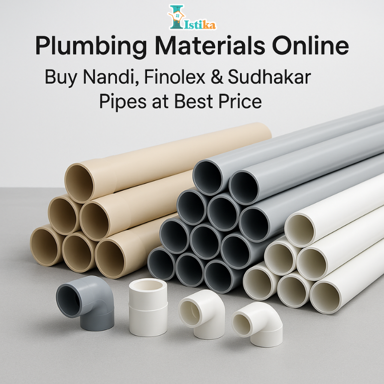Plumbing Materials Online – Buy Nandi, Finolex & Sudhakar Pipes at Best Price