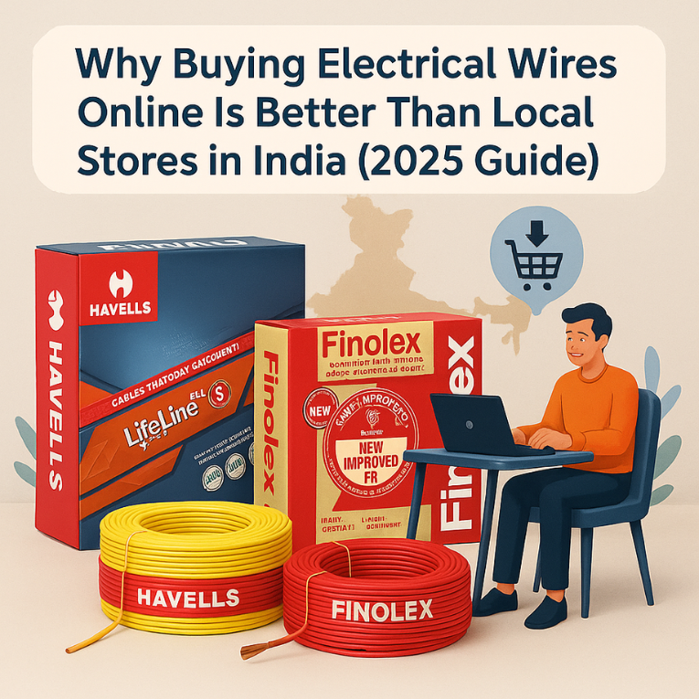 Why Buying Electrical Wires Online Is Better Than Local Stores in India (2025 Guide)